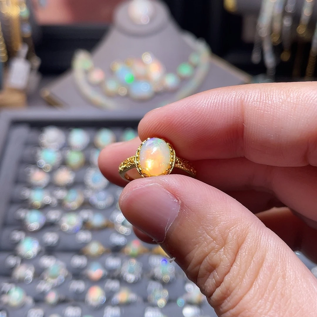 银S925镶嵌欧泊戒指）冬***