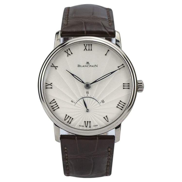 95新 宝珀 经典系列/单表/18k白金/自动/男士腕表/单/16.2