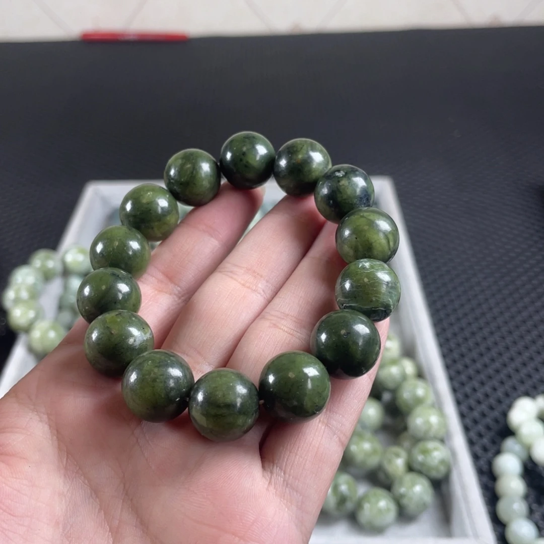 蛇纹石玉未镶嵌手链