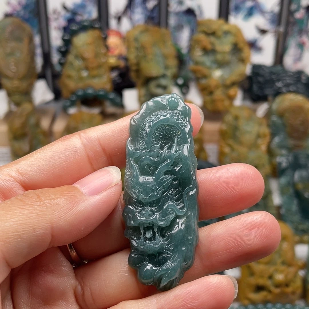 翡翠未镶嵌颈饰天然翡翠a货死