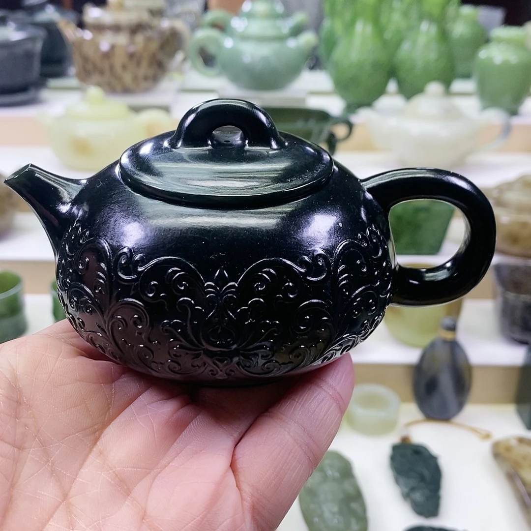 和田玉茶壶未镶嵌180m l