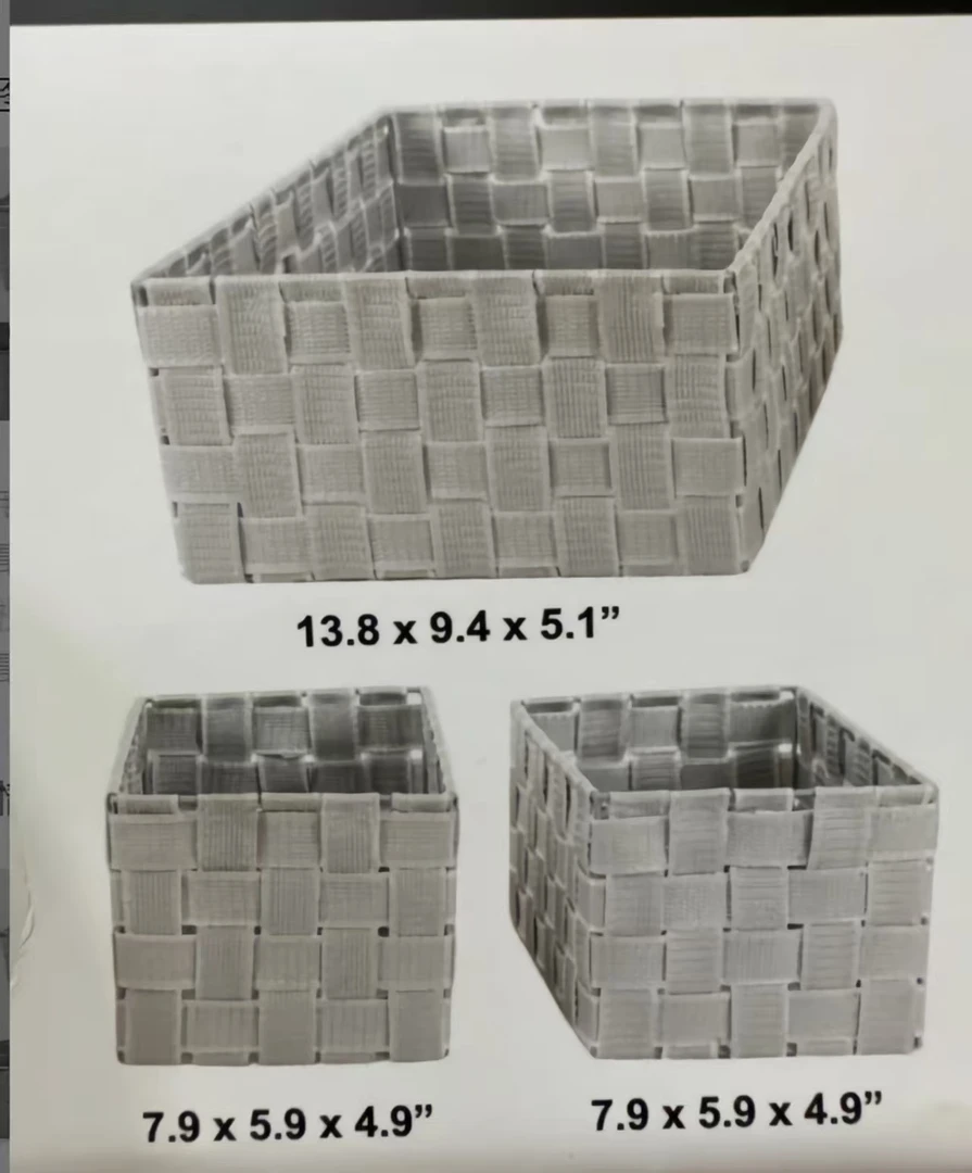 布艺三件套收纳篮