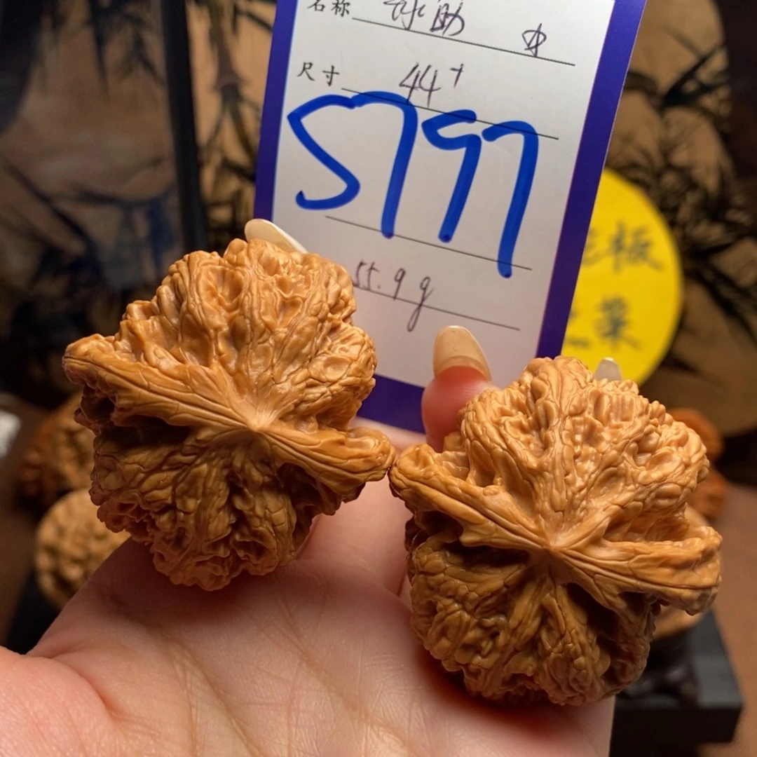 文玩核桃把件球筋44