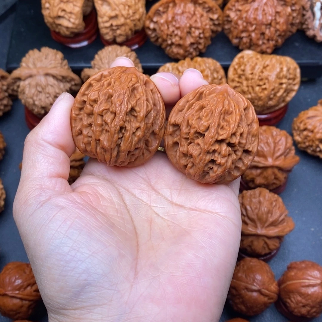 把件文玩核桃40虎头