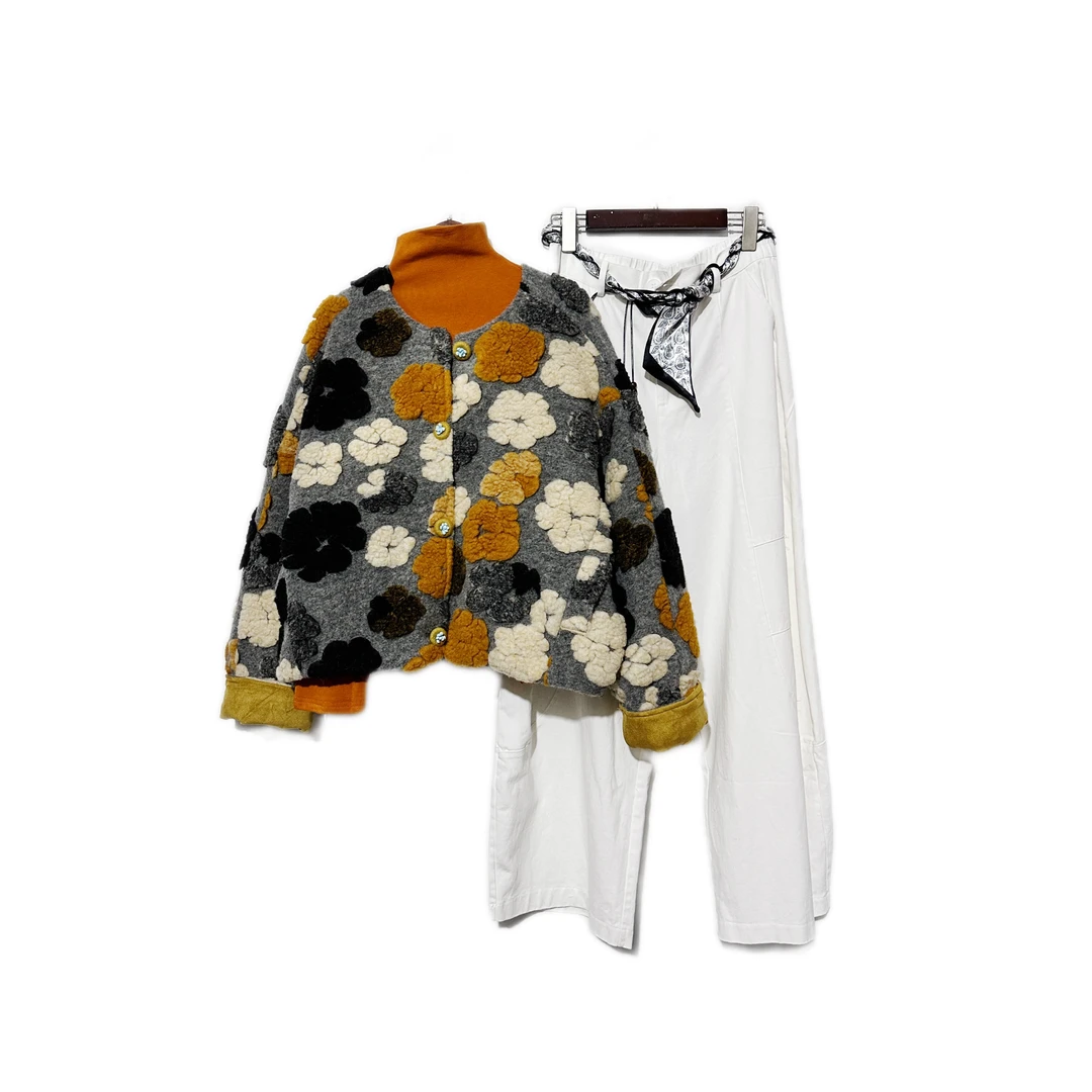 【套装】冬季高档加厚保暖新款套装百搭气质女装9695[SDN]J