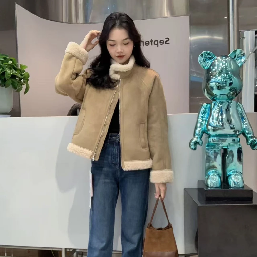 老钱风INS风静奢风女厚款短外套女装加厚休闲网红243