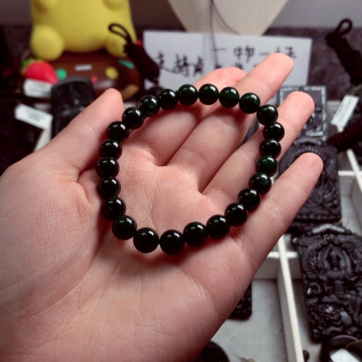 阿***刀颈饰未镶嵌翡翠天然a货钢琴黑特色题材挂件