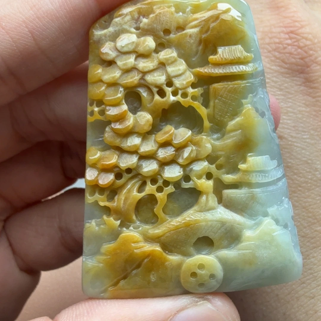 翡翠未镶嵌颈饰241