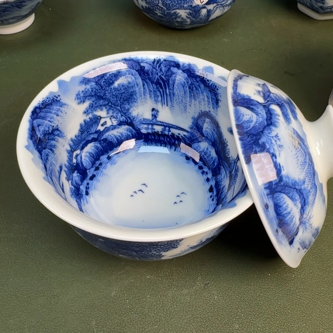 瓷景德镇纯手绘茶具圆圆214