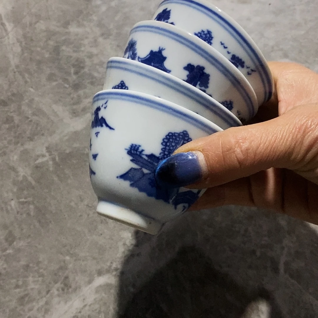 鹅***陶摆件景德镇陶瓷现代4个