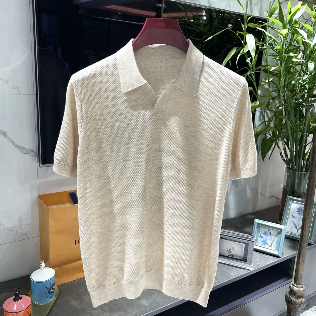 【孟璐高端·轻奢男装】HR｜MENGLU2025｜高端欧货POLO短袖T恤