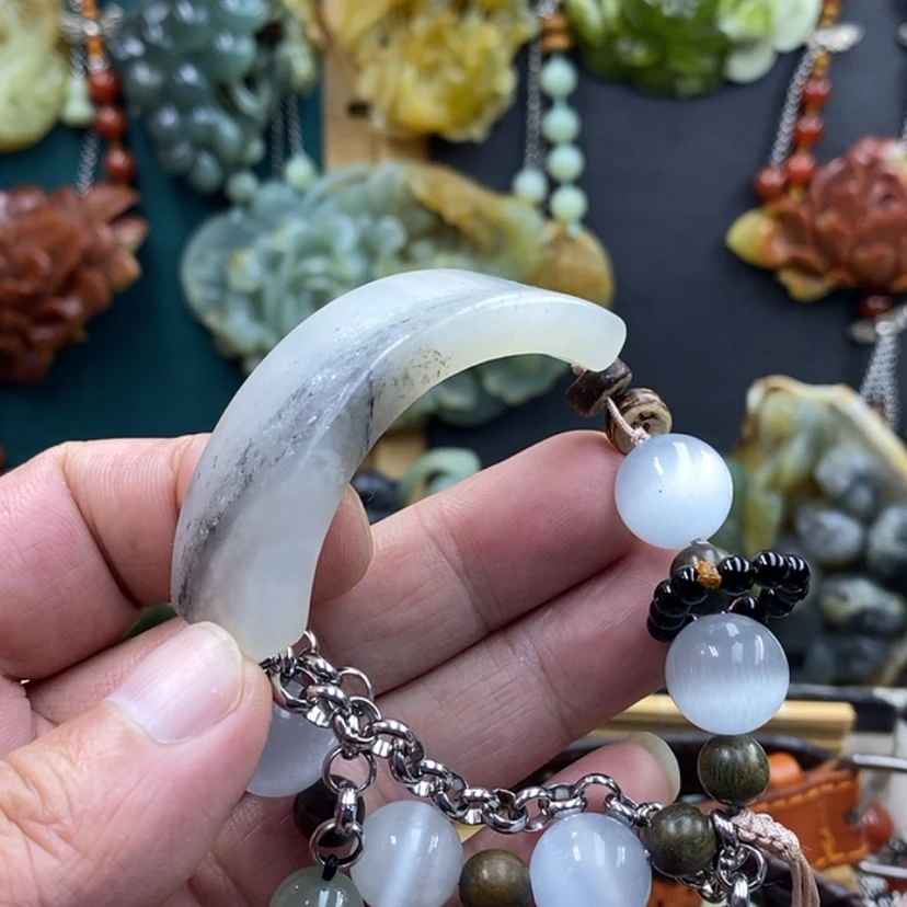 【闪购商品】未镶嵌岫玉手牌