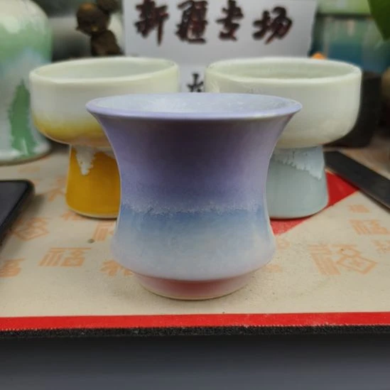 景德镇手工高温陶瓷：口7.5高7