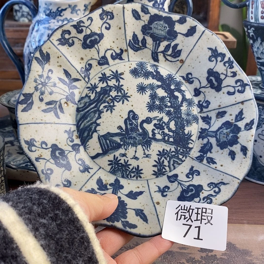 陶手工手绘青花高温陶瓷