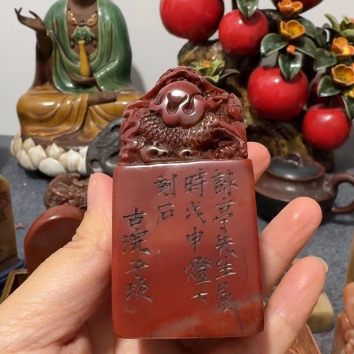 砚***士石材手工艺品摆件