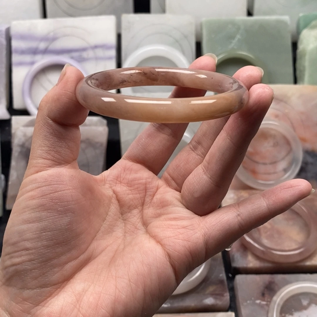 石英质玉未镶嵌手镯5657圈口