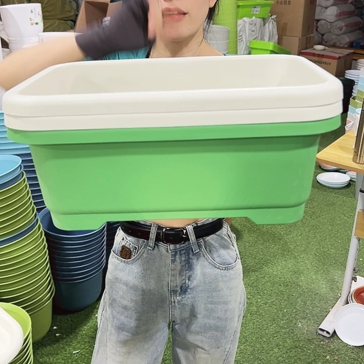 菜盆长38宽28高14.5米色3个带托