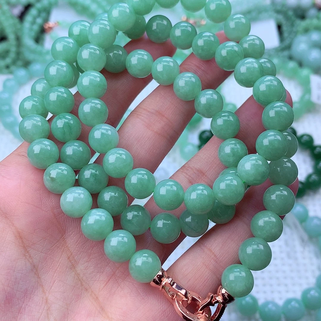 翡翠未镶嵌毛衣链