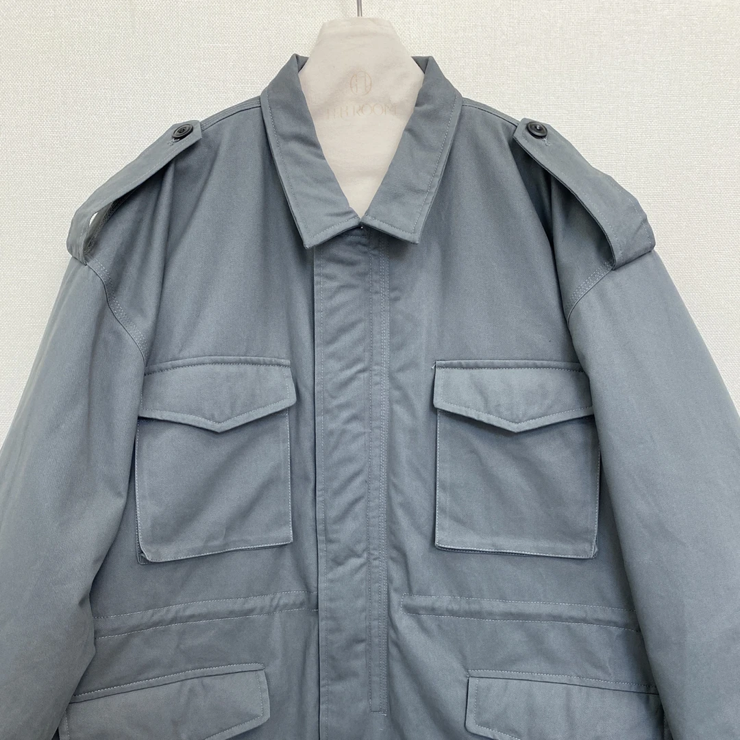 （散步）冬季工装多口袋加厚保暖棉服外套休闲