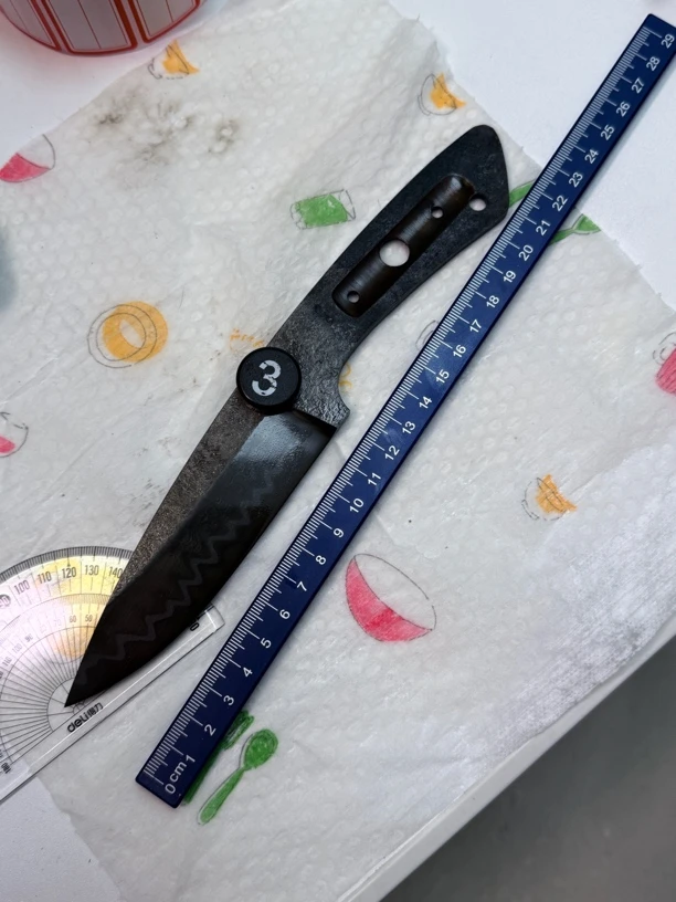 山水锻造营 五枚合小直钢胚 微瑕亲