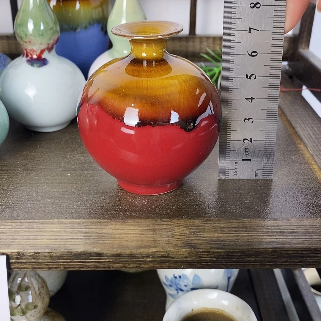 摆件景德镇高温陶瓷小花瓶