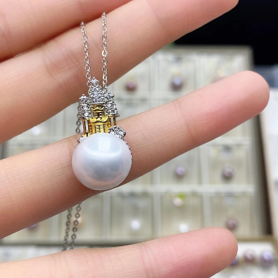 淡水珍珠颈饰合金