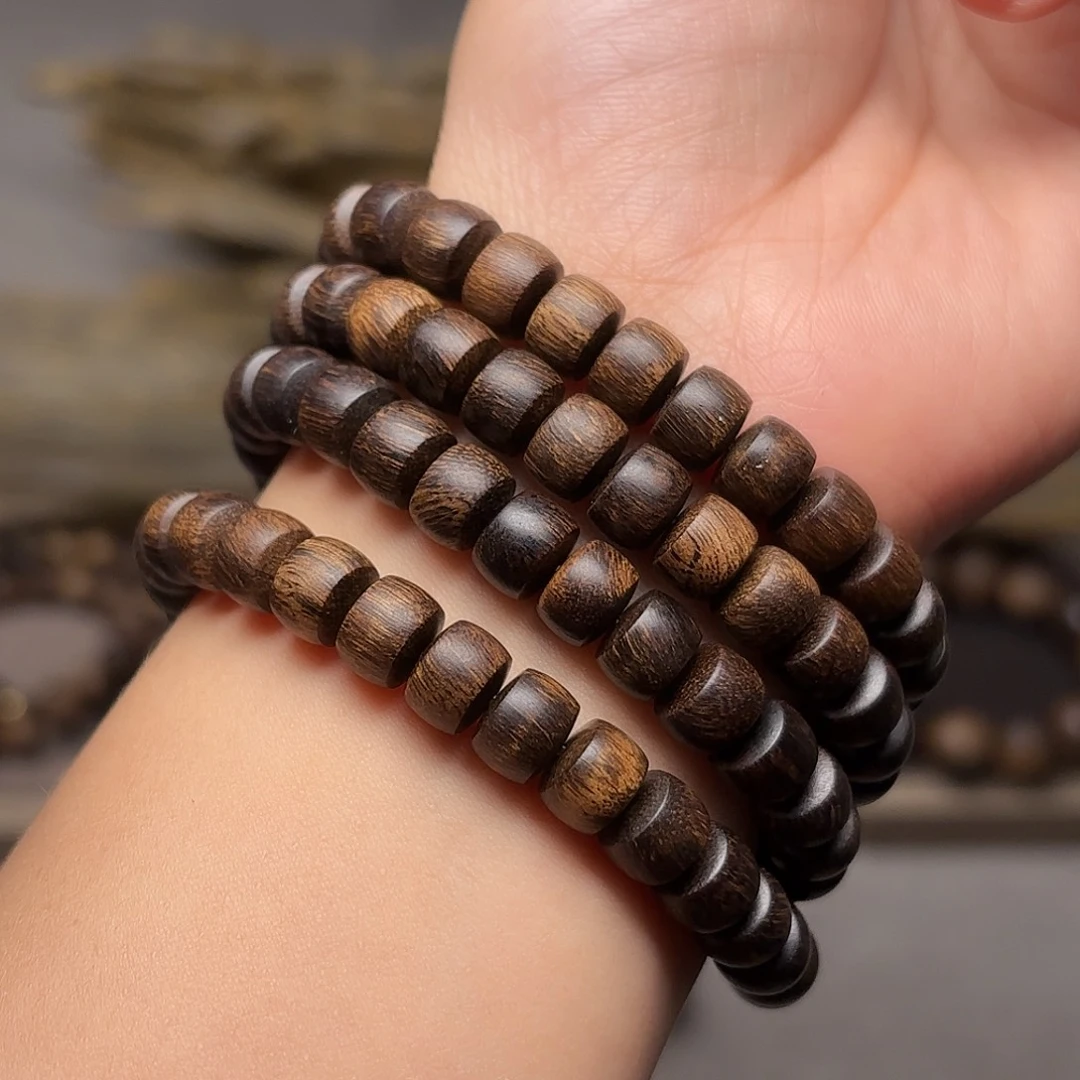 沉香手串越南瘤疤富森红土6✖️8✖️108