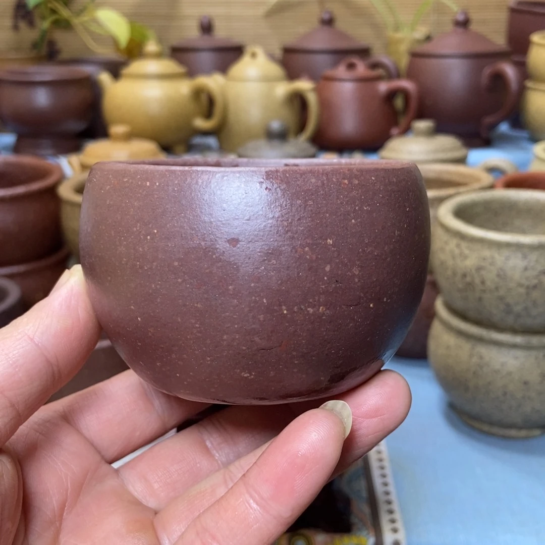 茶杯紫砂16目全砂手工泥150毫升