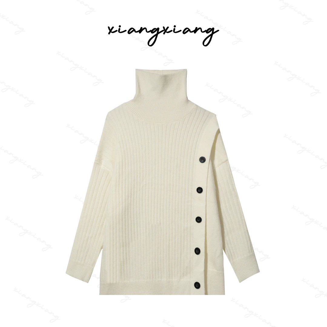 【香香专属】高领针织衫女装韩系宽松显瘦毛衣XZ24152