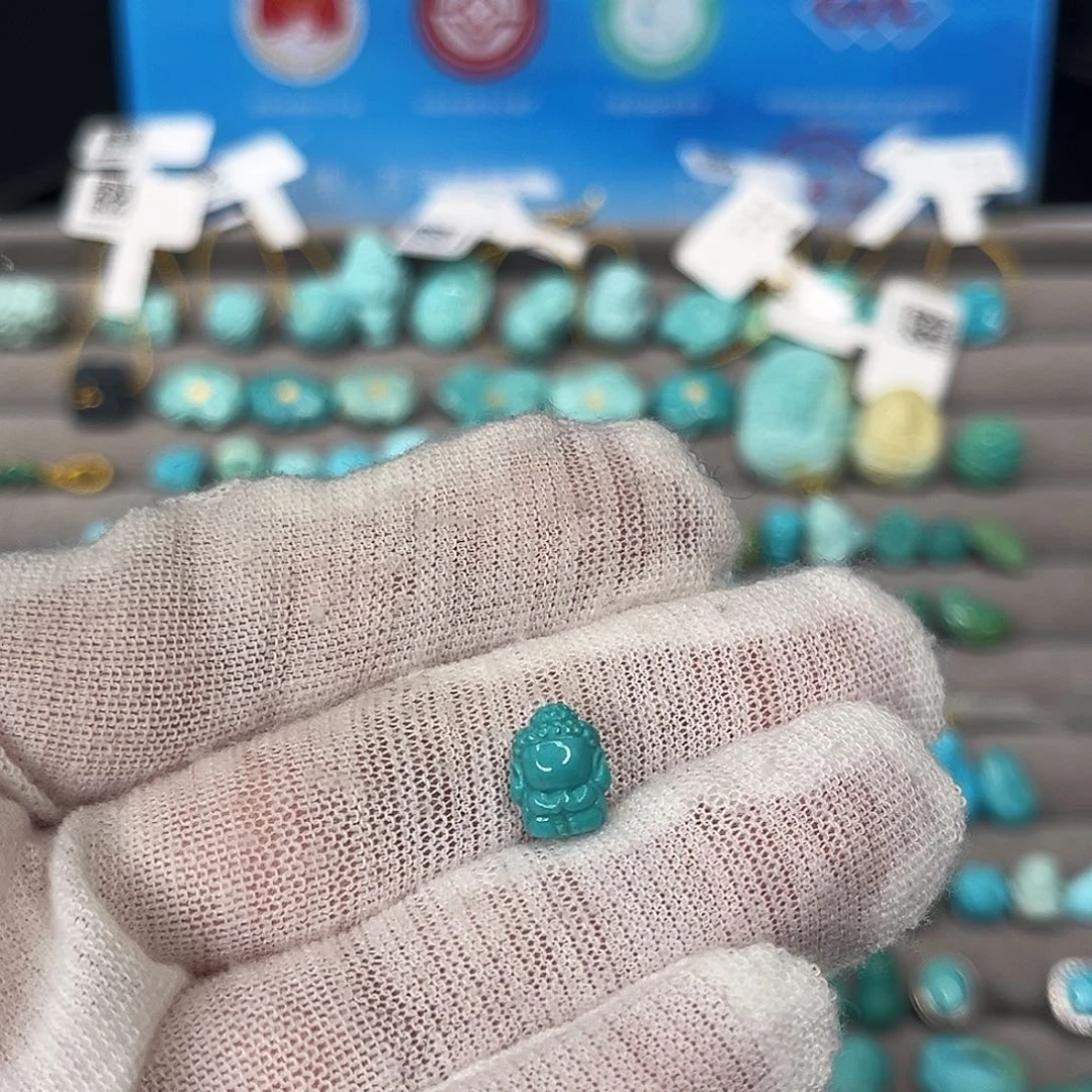 绿松石未镶嵌珠宝半成品