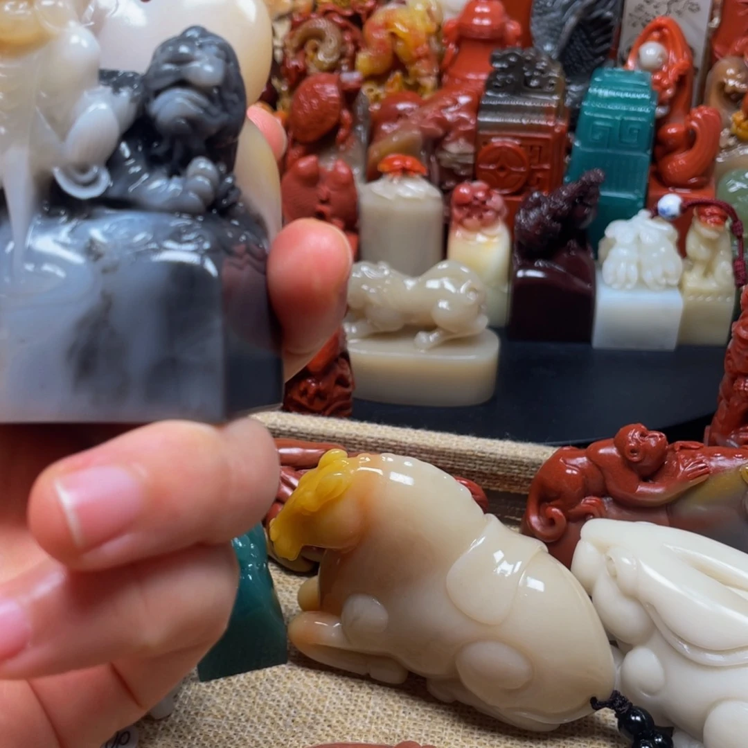 寿山石印石精美寿山