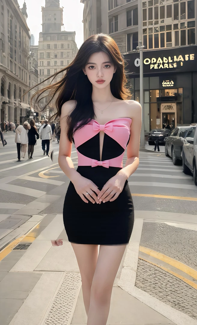 夏季新款温柔知性风不规则领型抹胸包臀连衣裙女小众时尚高级气质