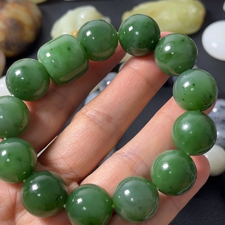 和田玉（碧玉）未镶嵌手串