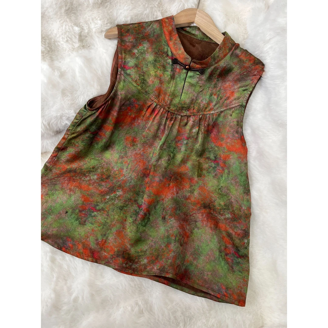 冰浔《非遗美学》2398-1高级感轻奢盘扣无袖上衣