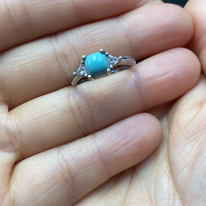 绿松石银S925镶嵌配饰