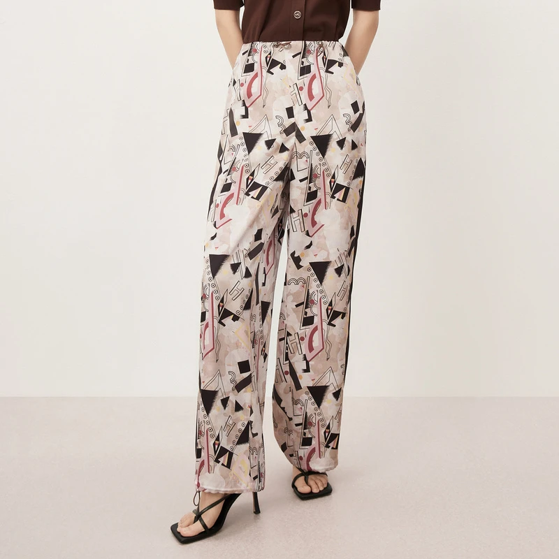 HPLY荷比俪秋季新款彩色拼接休闲裤HYD32410029