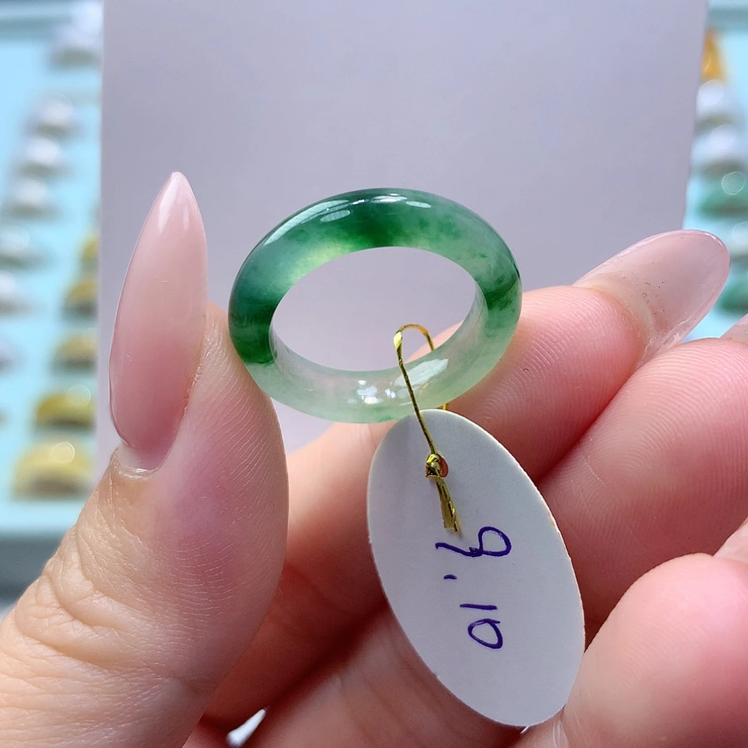 未镶嵌戒指翡翠910圈