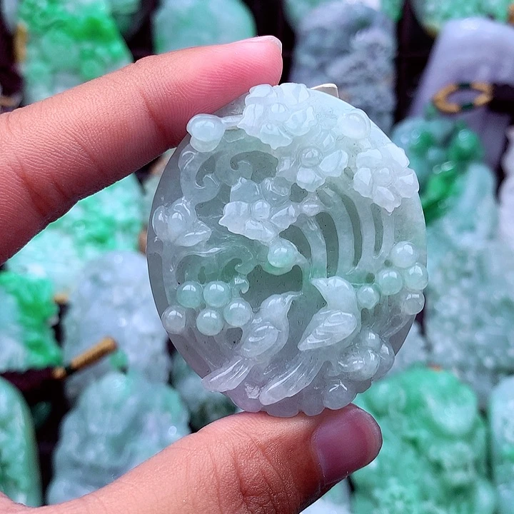 翡翠未镶嵌吊坠(不含链)