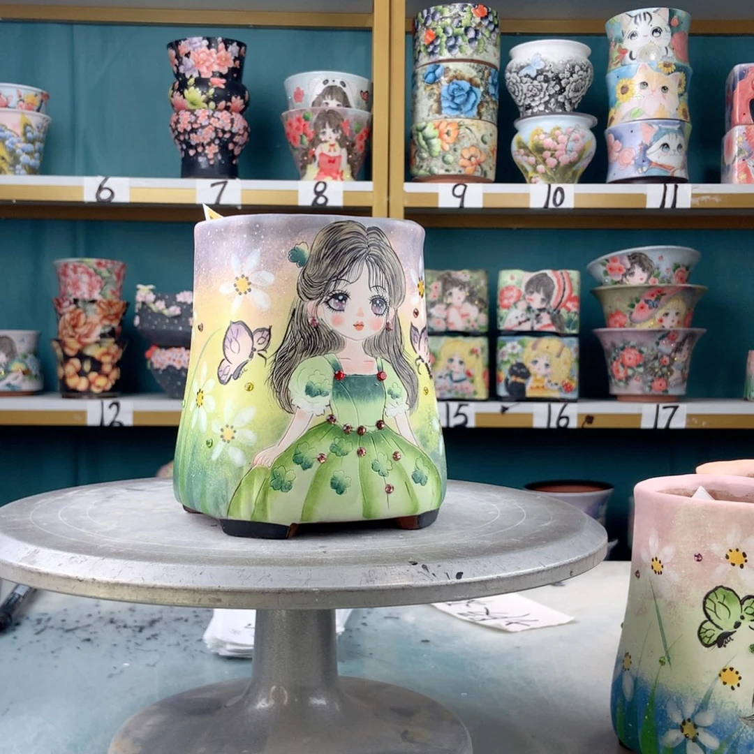 罐景德镇手工瑕疵766