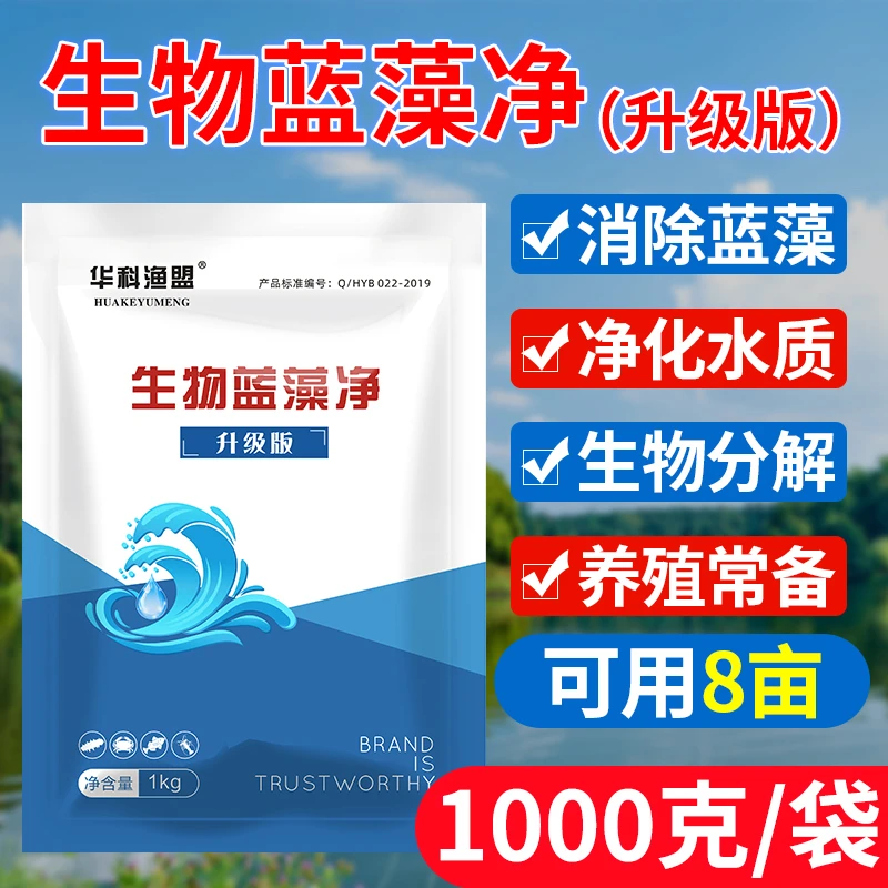 华科渔盟生物蓝藻净【两斤升级版】灭蓝藻颤藻生物分解水产养殖用药