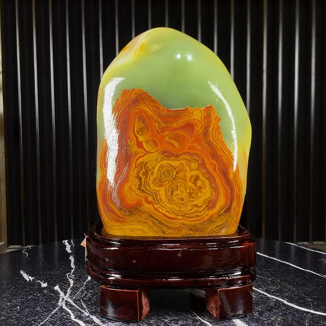 玉26-15古青原石摆件