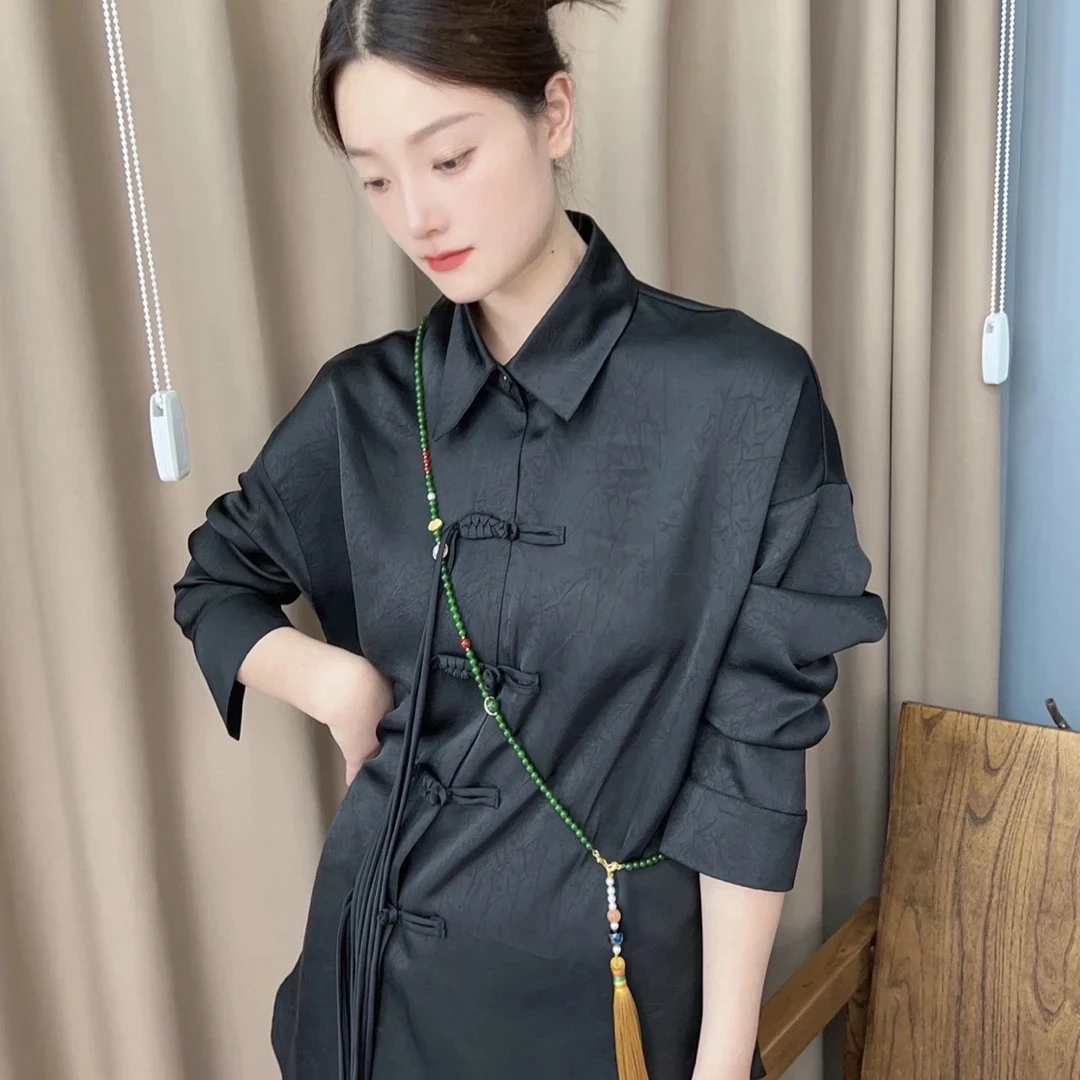 铜合金仿珍珠项链 02007长款新中式百搭时尚简约休闲长款毛衣链