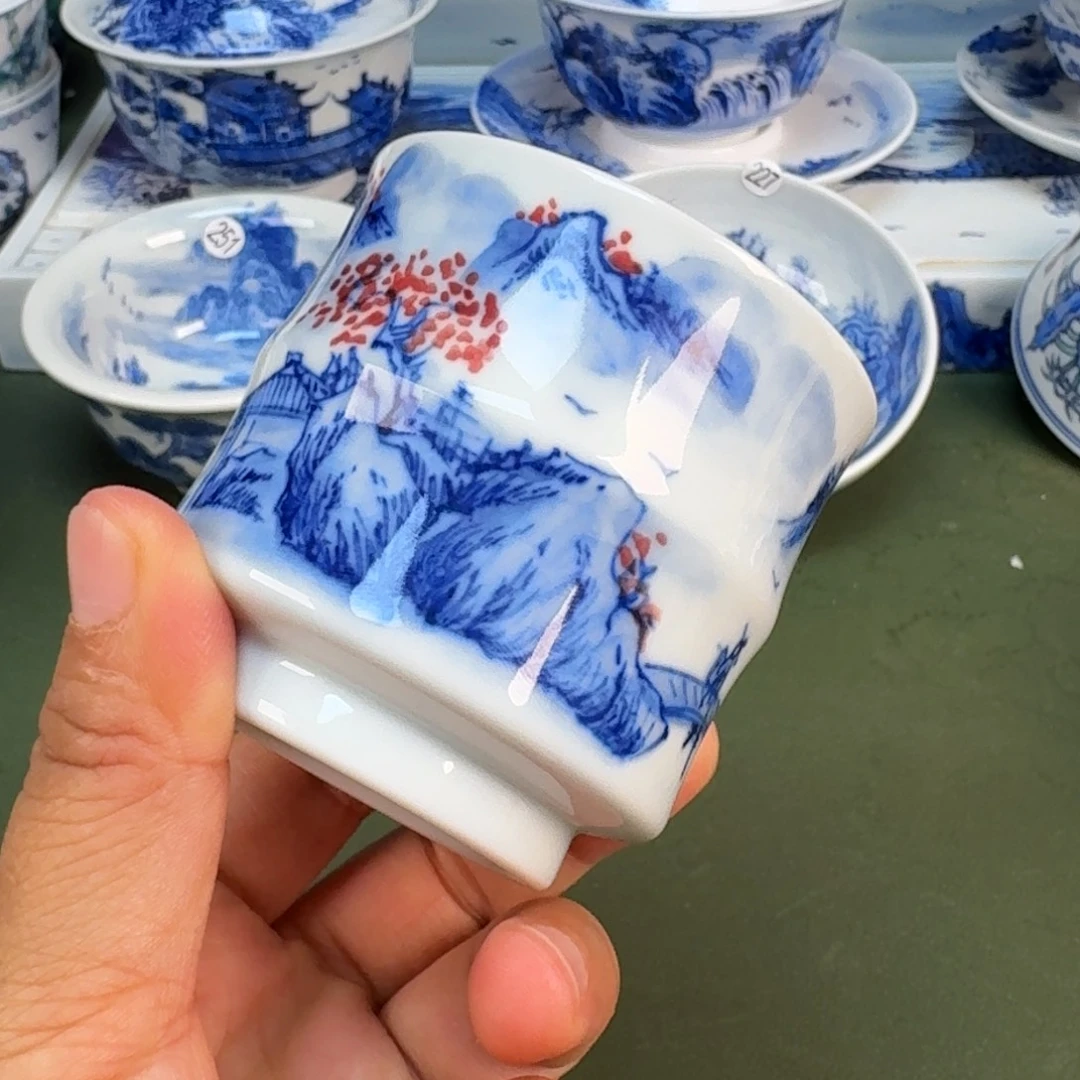 景德镇纯手绘茶具圆圆263