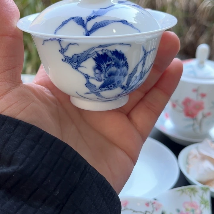 杯细**风景德镇瓷器艺术品