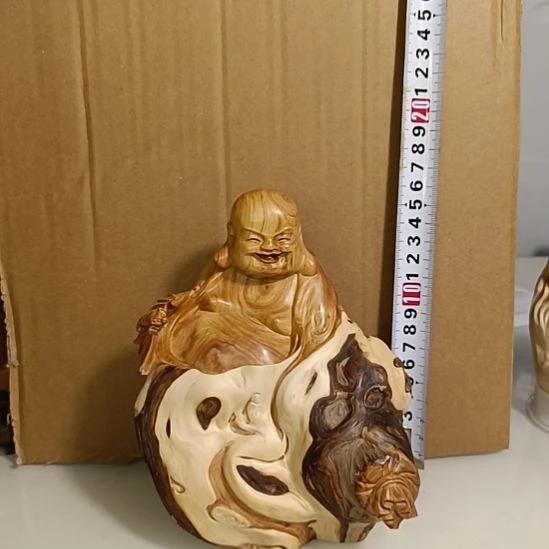 柏木（崖柏）太行崖柏笑佛手把件