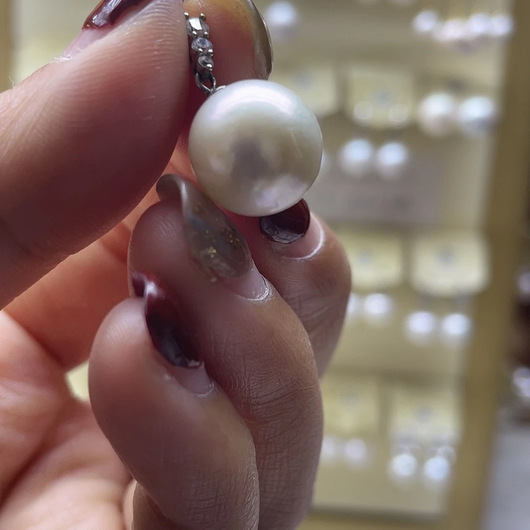 颈饰淡水珍珠银S925镶嵌