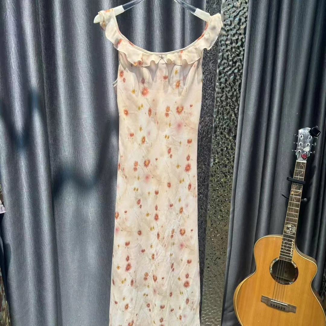 【高端女装】2025春夏设计师新浪漫设计师度假风连衣裙