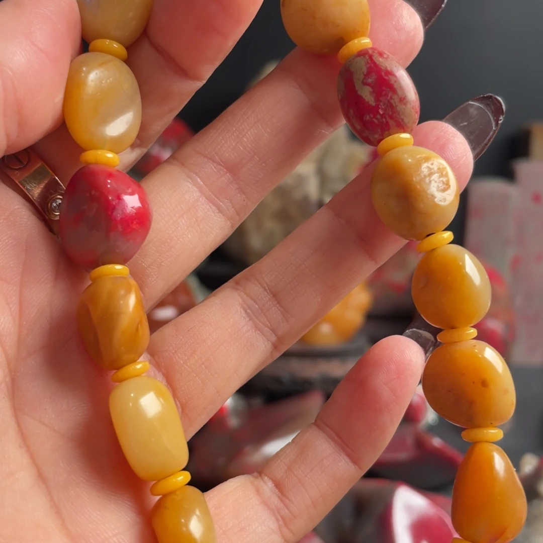 田黄石昌化田黄手串