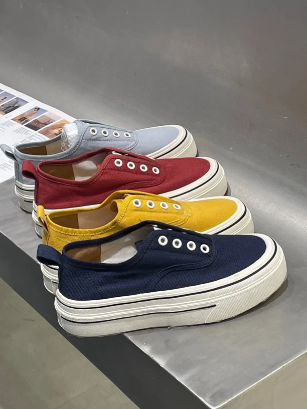 主理人圆头厚底百搭休闲板鞋女2025春夏季新款高颜值女鞋