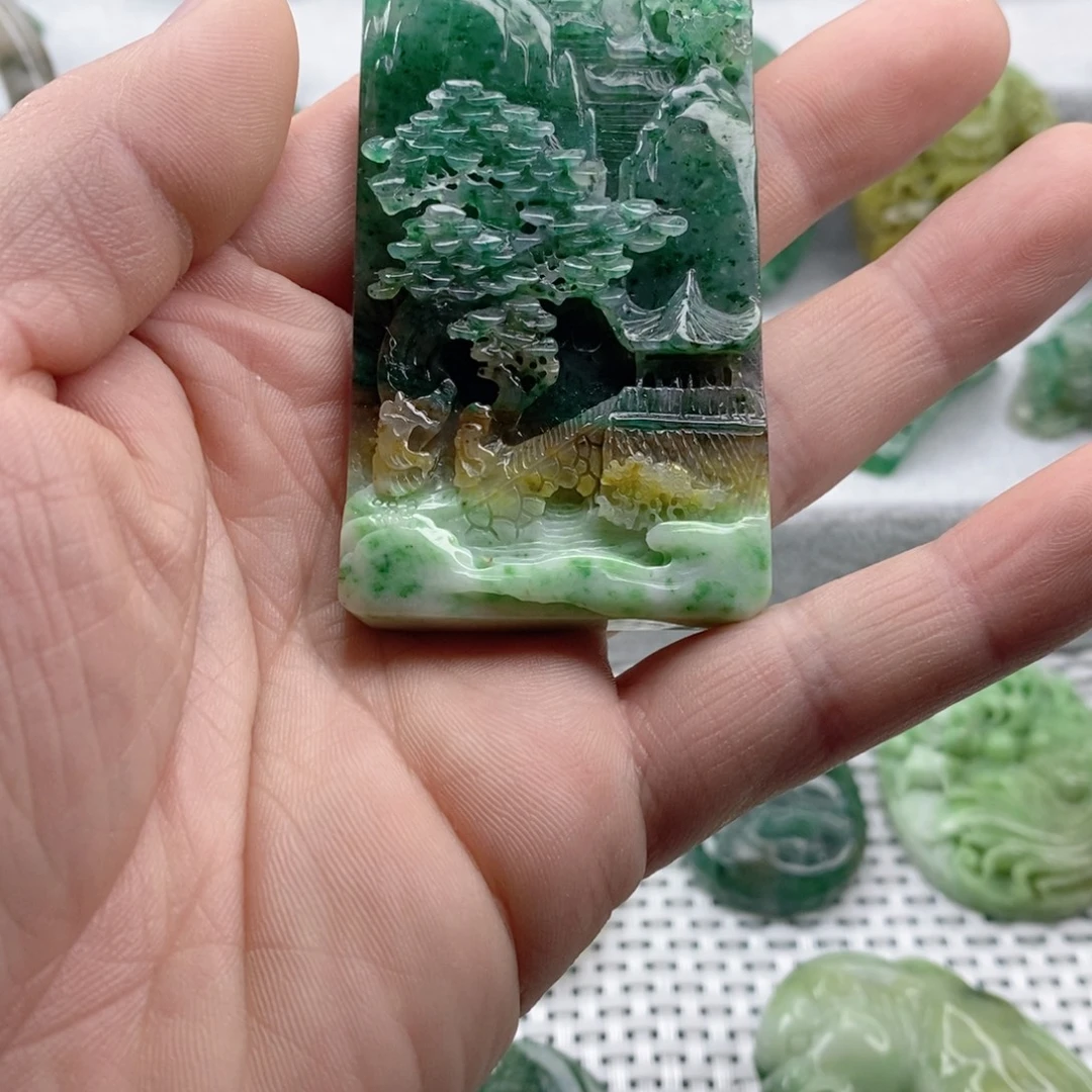 独山玉未镶嵌吊坠(不含链)
